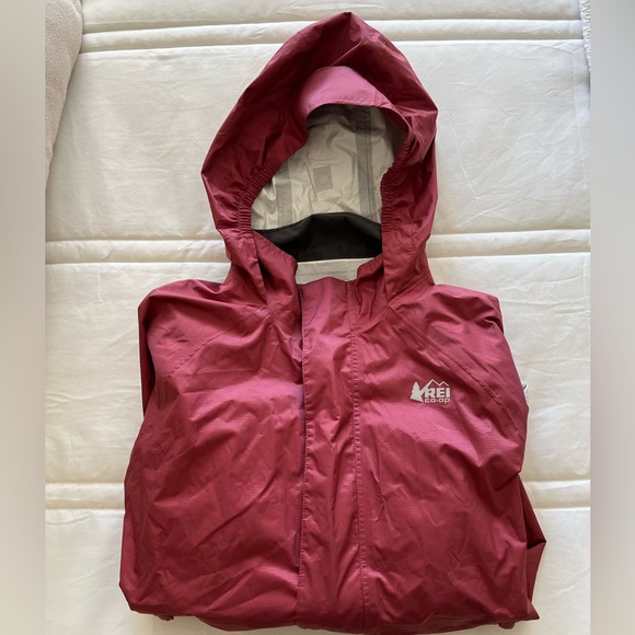 REI Co-op Kids' Maroon Hooded Jacket - Picture 1 of 4